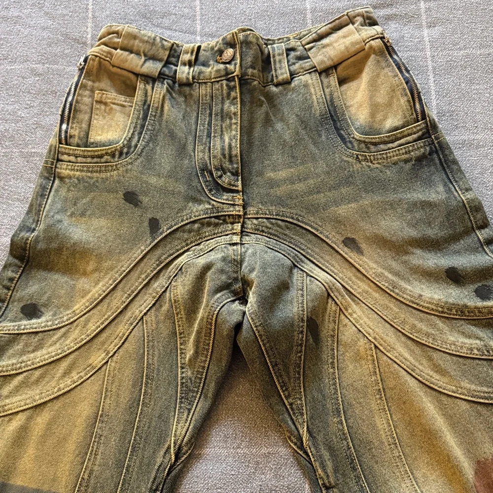 NWOT/Young Men's No/Faith Studo Distressed Jeans/Heavy Weight/Bell Bottoms - Picture 8 of 16
